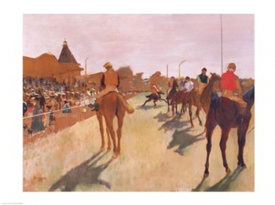Picture of Posterazzi BALXIR16127LARGE The Parade Or Race Horses in Front of The Stands Poster Print by Edgar Degas - 36 x 24 in. - Large
