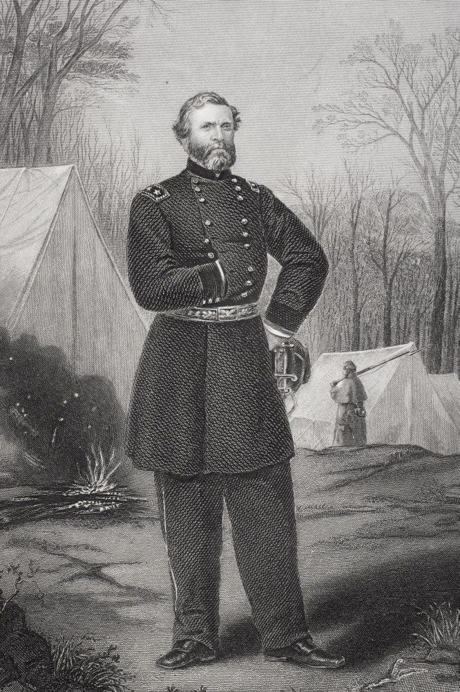 Picture of Posterazzi DPI1838933 George H. Thomas 1816 To 1870 Union General During American Civil War From Painting by Thomas Nast Print&#44; 11 x 17