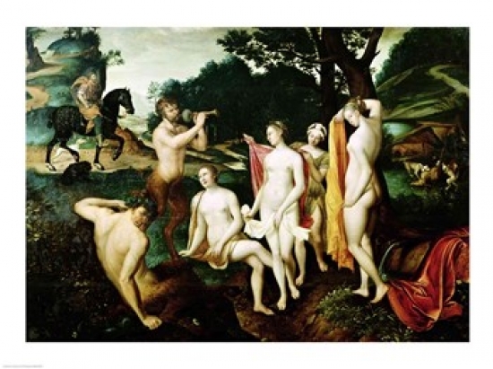 Picture of Posterazzi BALXIR164464LARGE Diana Bathing Poster Print by Francois Clouet - 36 x 24 in. - Large