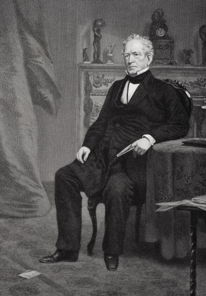 DPI1838892LARGE Edward Everett 1794 - 1865 American Statesman & Orator From Painting by Alonzo Chappel Poster Print, Large - 22 x 34
