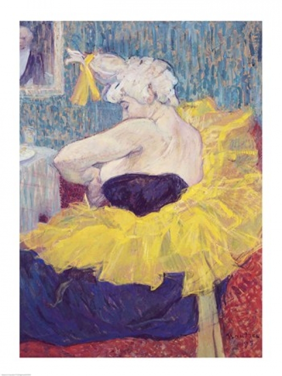 Picture of Posterazzi BALXIR36939LARGE The Clowness Cha-U-Kao in A Tutu 1895 Poster Print by Henri De Toulouse-Lautrec - 24 x 36 in. - Large