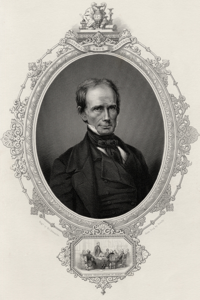 DPI1839411LARGE Henry Clay 1777-1852 American Statesman & Orator Engraved by W J Edwards From A Daguerreotype by Brady Print, Large - 22 x 34