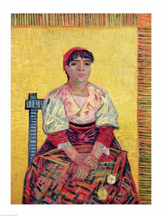 Picture of Posterazzi BALXIR37032 The Italian Agostina Segatori 1887 Poster Print by Vincent Van Gogh - 18 x 24 in.