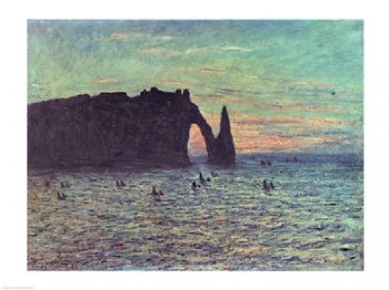 Picture of Posterazzi BALXIR375791 The Hollow Needle at Etretat 1883 Poster Print by Claude Monet - 24 x 18 in.