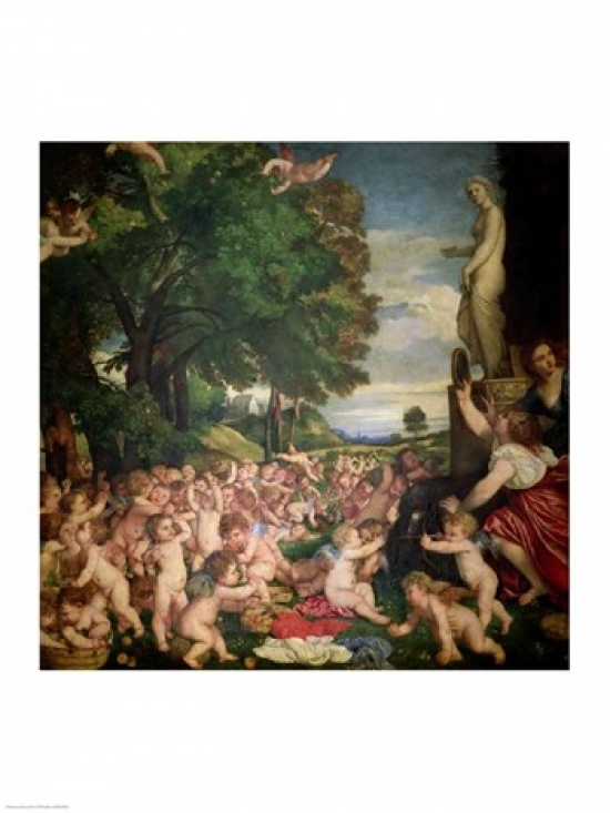 Picture of Posterazzi BALXIR38605LARGE The Worship of Venus 1519 Poster Print by Titian - 24 x 36 in. - Large
