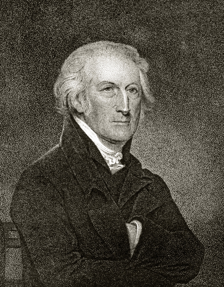 Picture of George Clymer 1739 To 1813 American Statesman & Founding Father A Signatory of Declaration of Independence 19th Century Engraving by J.B. Longacre From A Miniature by Trott Poster Print, 12 x 16