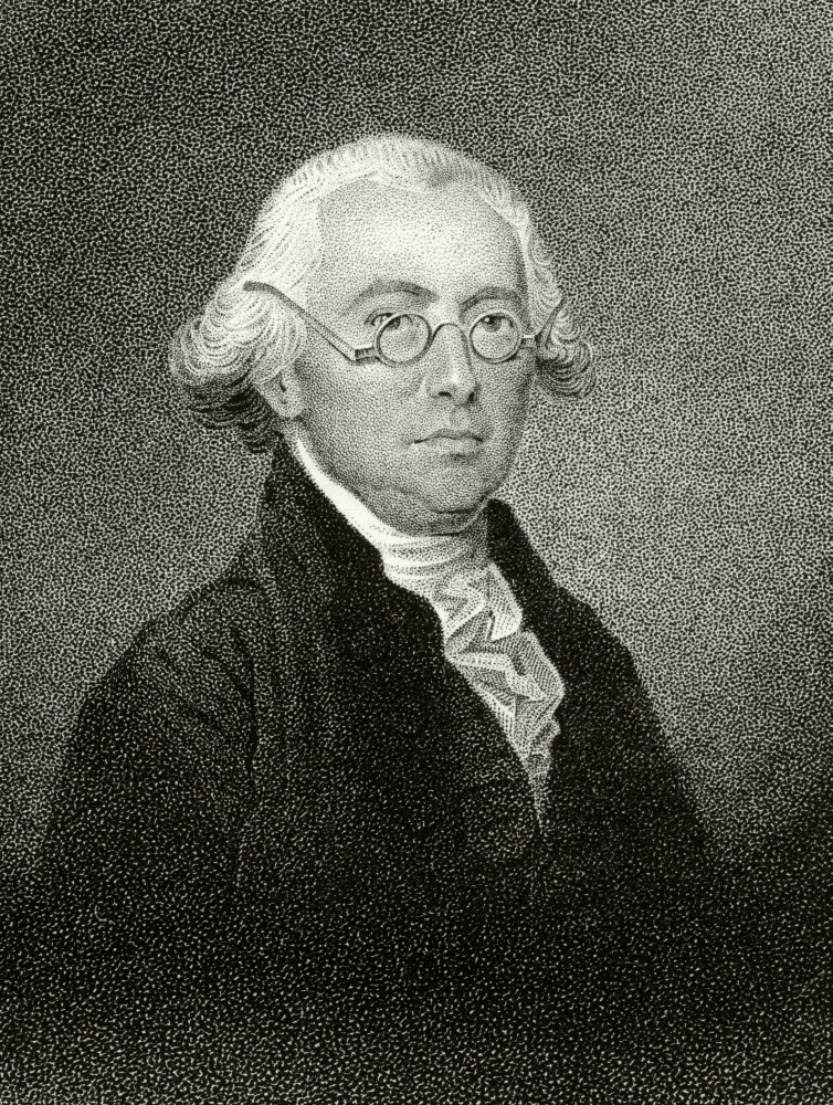 Picture of Posterazzi  James Wilson 1742 To 1798 American Statesman & Founding Father A Signatory of Declaration of Independence 19th Century Engraving by J.B. Longacre From Miniature Poster Print&#44; 12 x 16