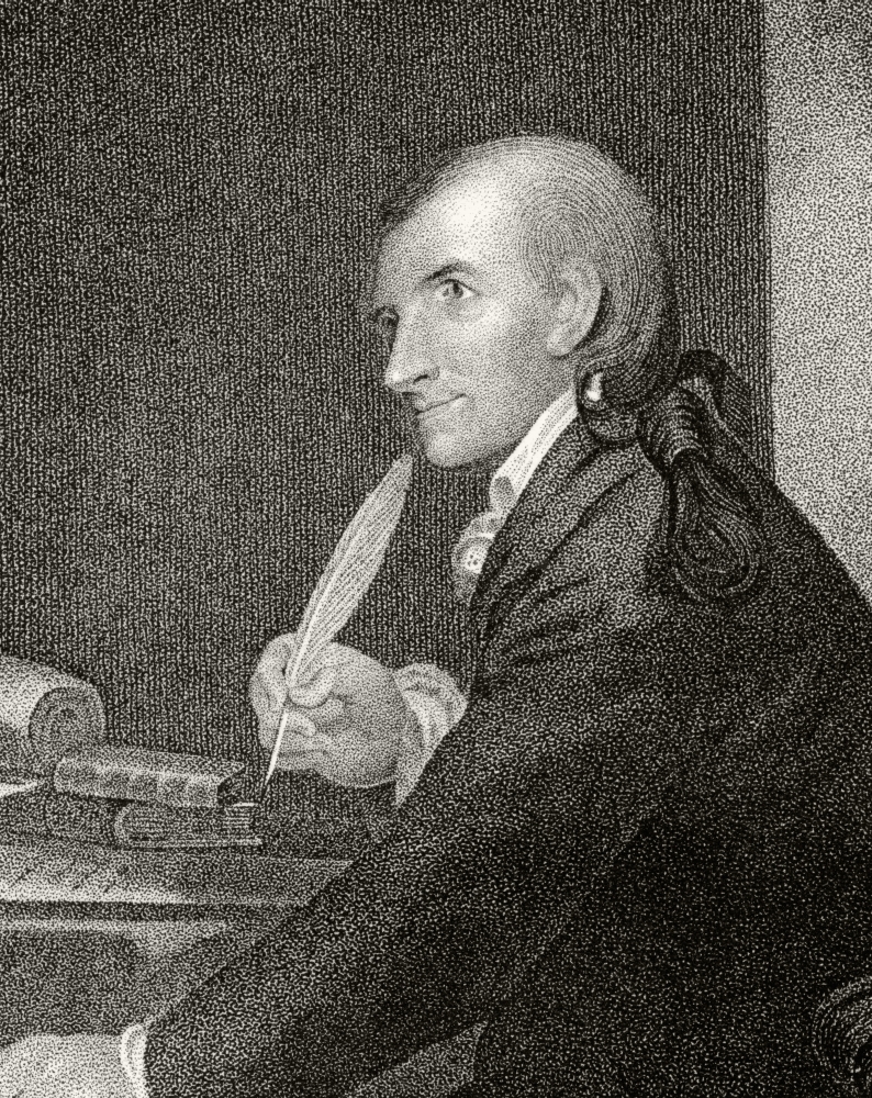 Picture of Posterazzi  Francis Hopkinson 1737 To 1791 American Author Statesman & Founding Father A Signatory of Declaration of Independence 19th Century Engraving by J.B. Longacre & J.H. Nesmith From A Pictur