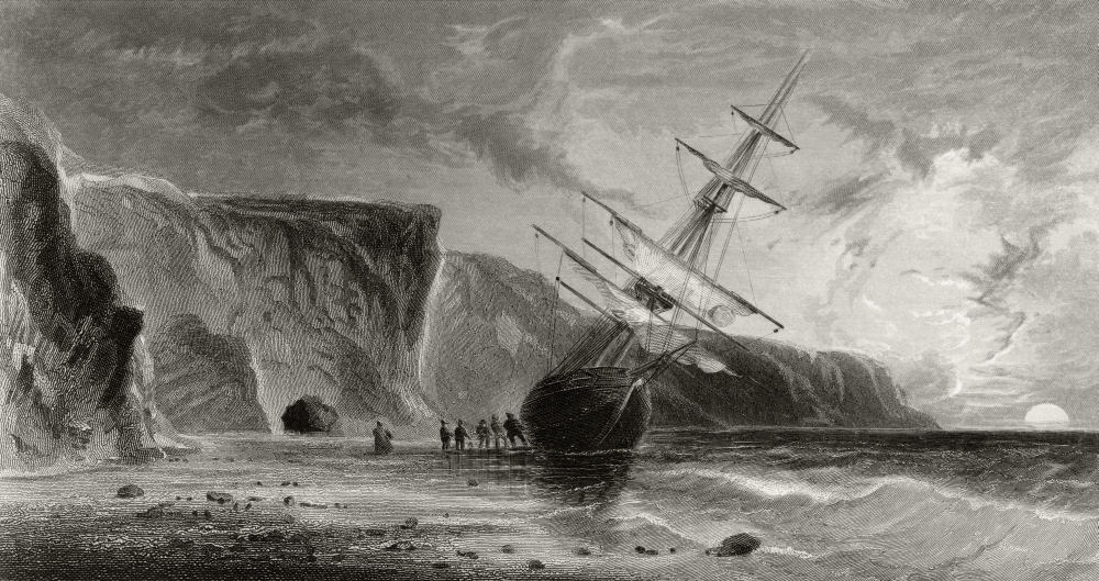Midnight In September From Arctic Explorations In The Years 1853 54 55 by American Explorer Doctor Elisha Kent Kane 1820 Poster Print - 19 x 10