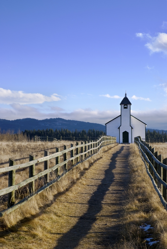 The Morley Church Alberta Canada Poster Print, Large - 22 x 34