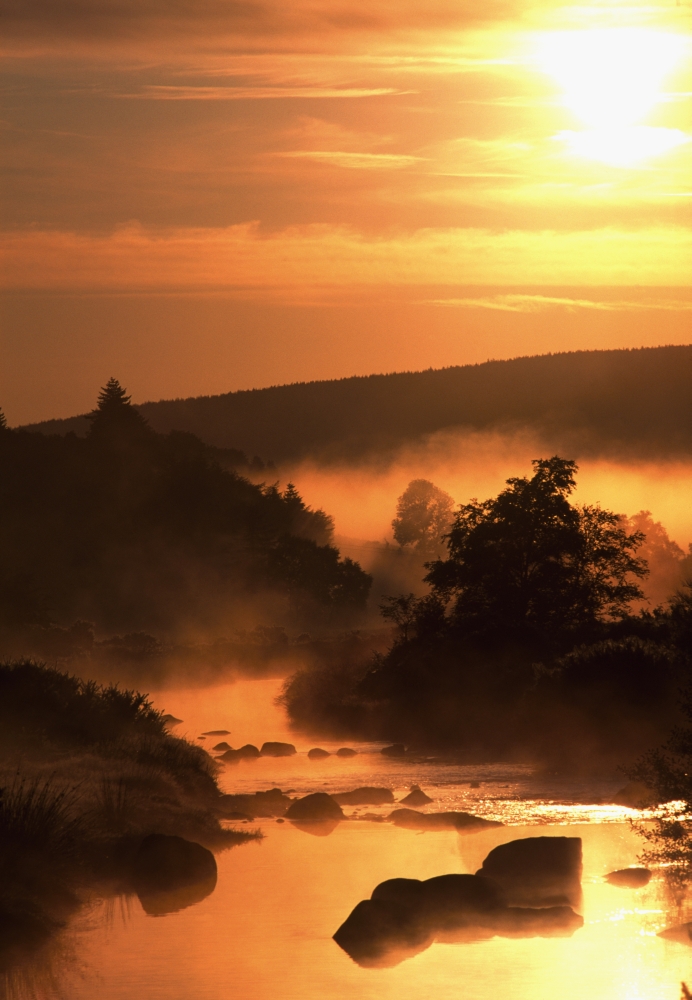 Sunset Glendalough - Glendalough Co Wicklow Ireland Poster Print, Large - 24 x 36