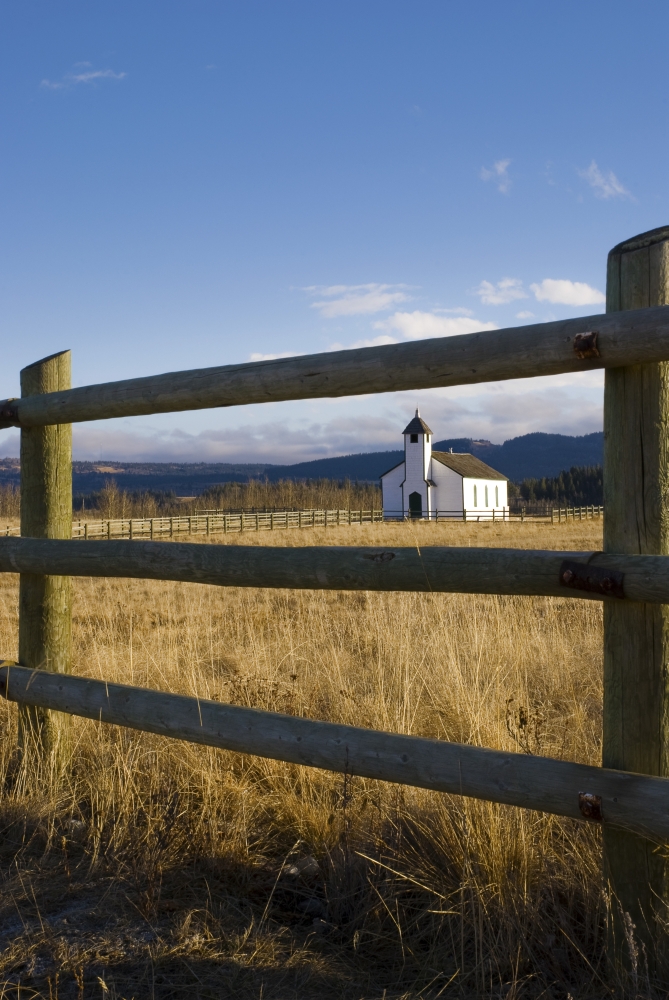 The Morley Church Alberta Canada Poster Print, Large - 22 x 34