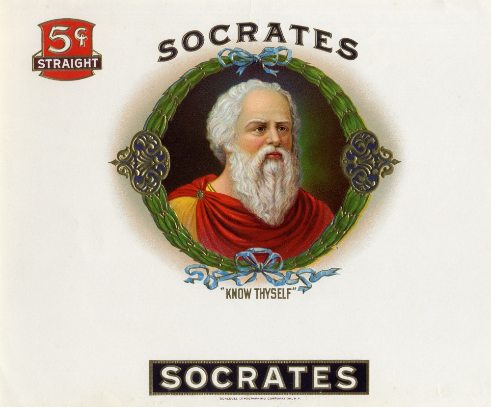 Picture of Posterazzi DPI1839645 Socrates 470 To 399 Bc Ancient Greek Philosopher Chromolithograph From Early American Twentieth Century Cigar Box Poster Print&#44; 15 x 13