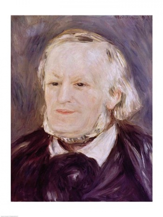 Picture of Posterazzi BALXIR156977 Portrait of Richard Wagner Poster Print by Pierre-Auguste Renoir - 18 x 24 in.