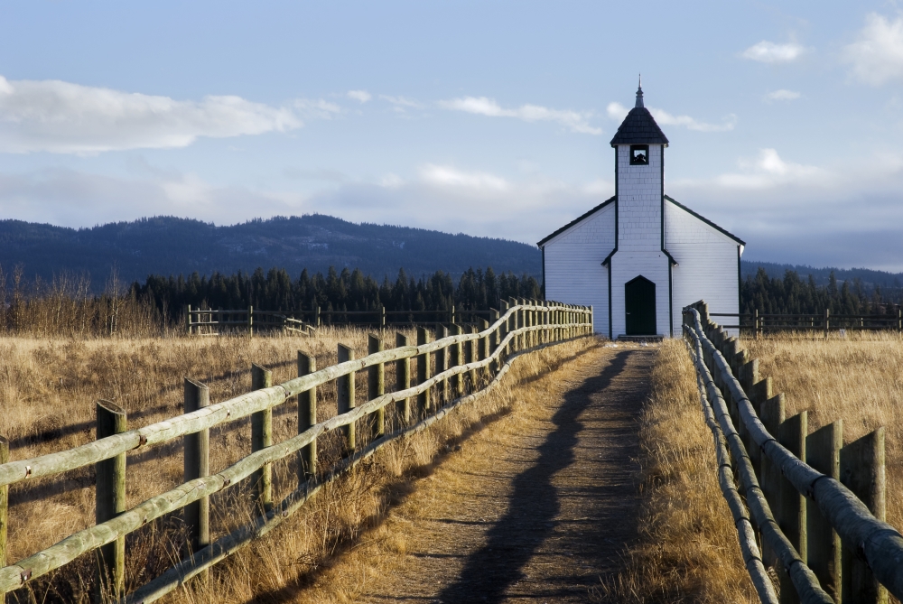 Morley Church Morley Alberta Canada Poster Print - 17 x 11