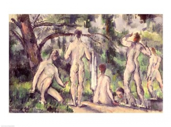 Study of Bathers Poster Print by Paul Cezanne - 24 x 18 in.