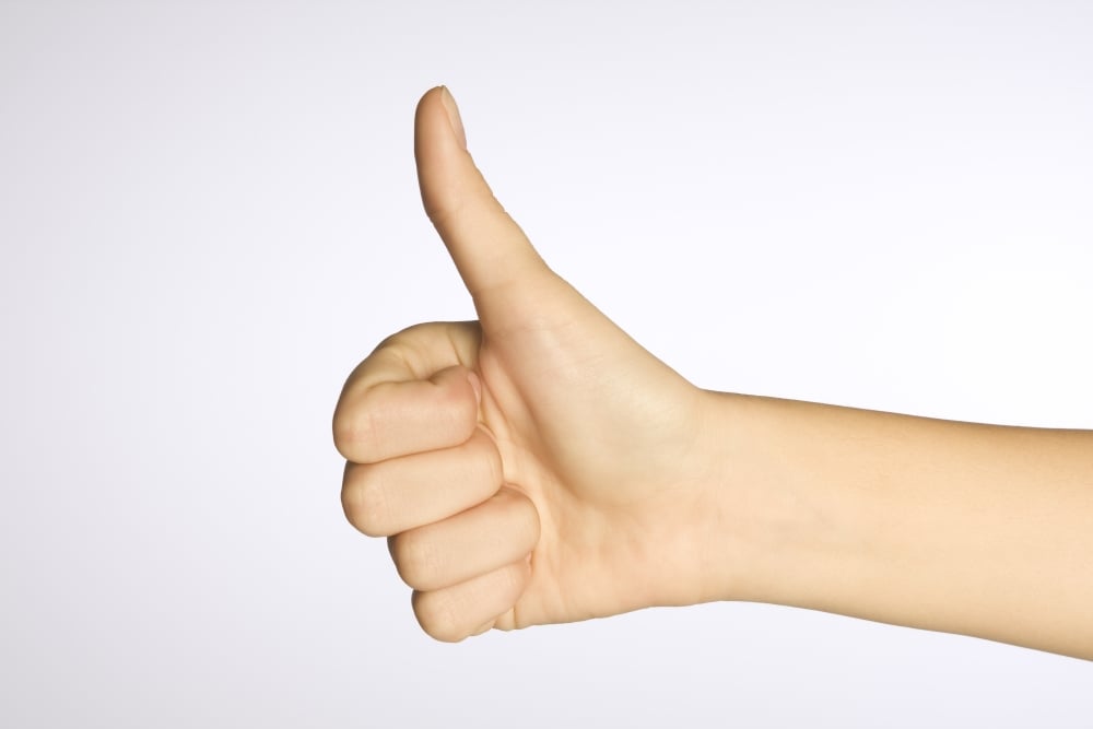 Thumbs Up Poster Print - 18 x 12