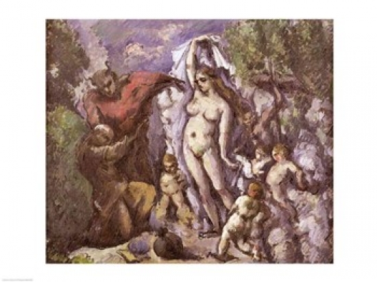 Picture of Posterazzi BALXIR160589LARGE The Temptation of St. Anthony Poster Print by Paul Cezanne - 36 x 24 in. - Large