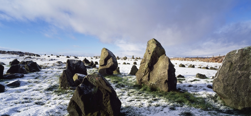 DPI1845015LARGE Irish Snow Scenes - Co Tyrone Beaghmore Ireland Poster Print, Large - 44 x 20