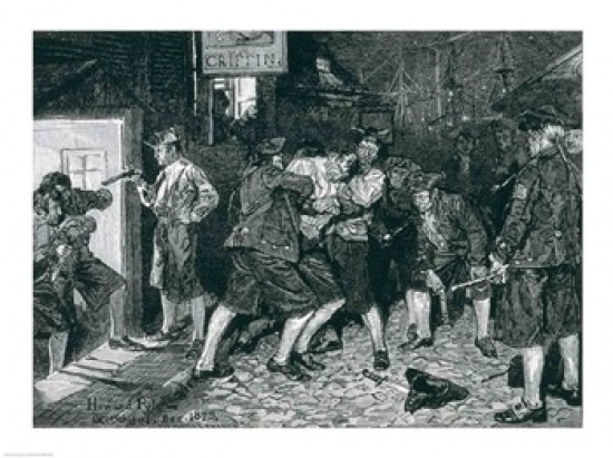 BALBAL108949LARGE The Press Gang in New York Poster Print by Howard Pyle - 36 x 24 in. - Large