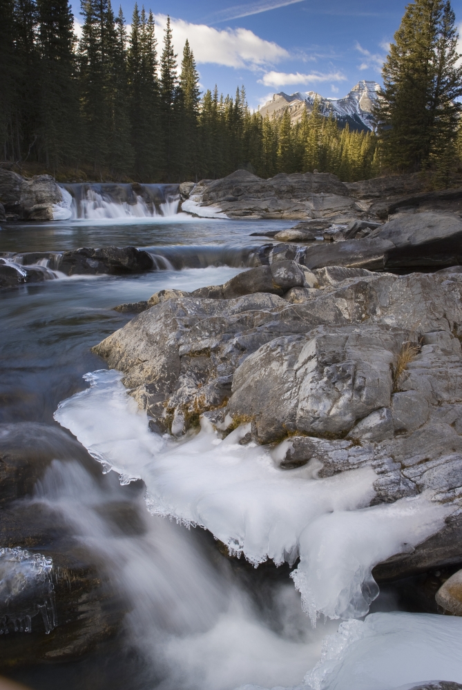 DPI1842841LARGE Waterfall On Sheep River - Kananaskis Alberta Canada Poster Print, Large - 22 x 34