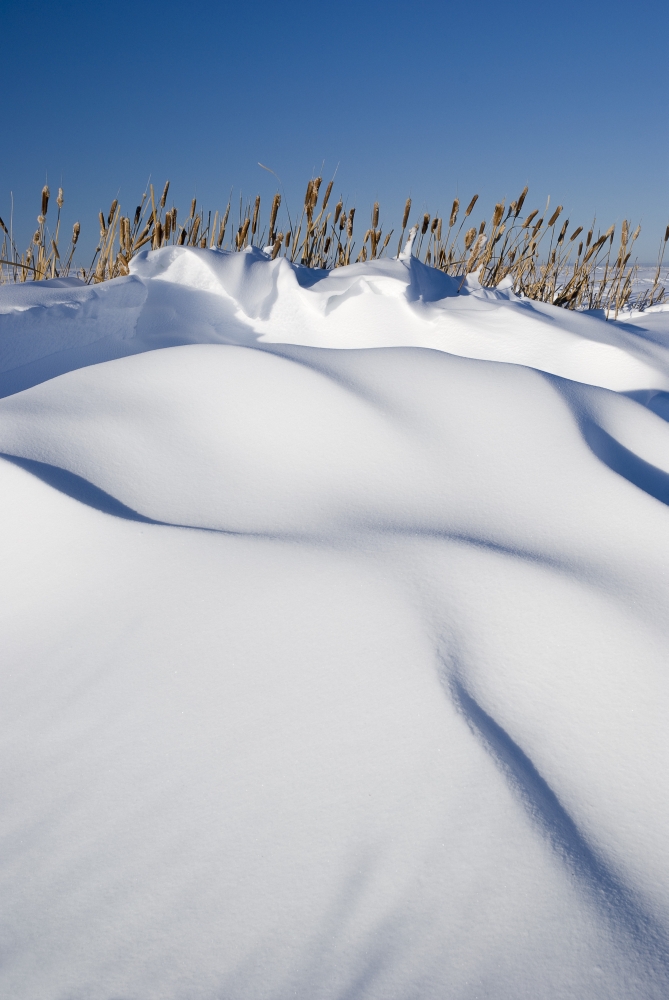 Snow Drifts On A Hill Poster Print, 11 x 17