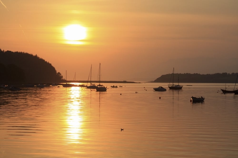 Bantry Bay Bantry Co Cork Ireland - Sunset Over Harbour Poster Print, Large - 36 x 24