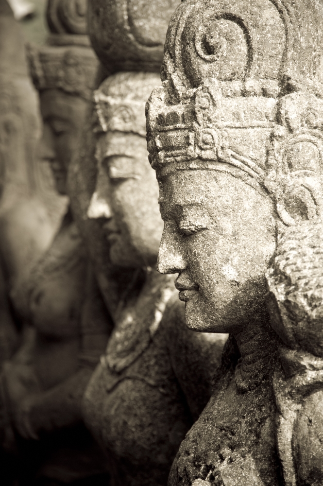 Bali Indonesia Asia - Stone Statues Poster Print