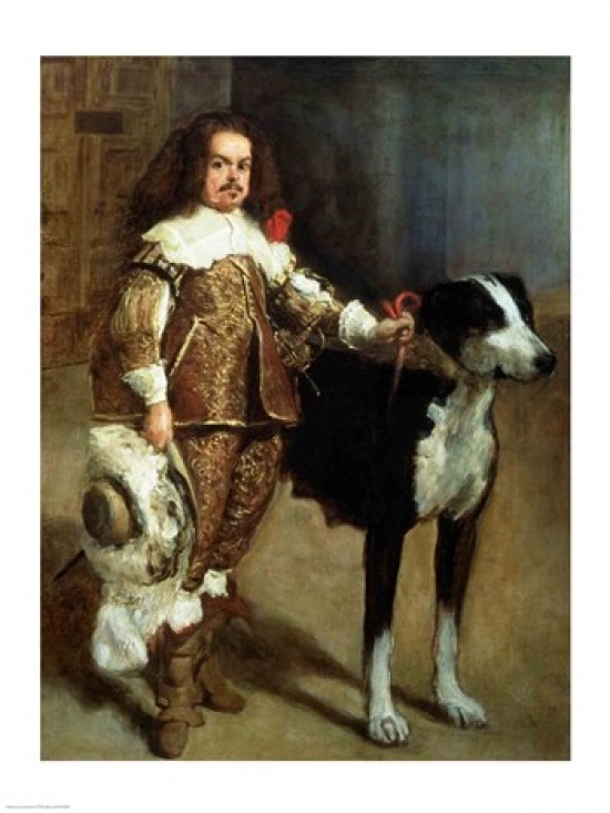A Buffoon Poster Print by Diego Velazquez - 18 x 24 in.