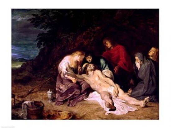 Picture of Posterazzi BALXIR200037 Lamentation Over The Dead Christ with St. John & The Holy Women Poster Print by Peter Paul Rubens - 24 x 18 in.