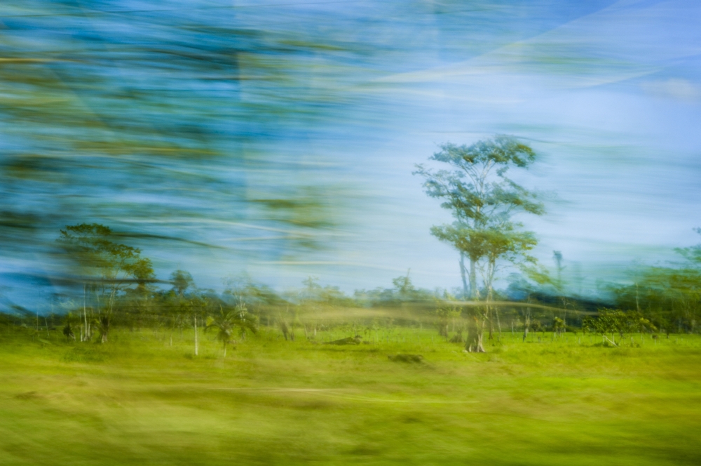 Costa Rica - Blurred Countryside Poster Print