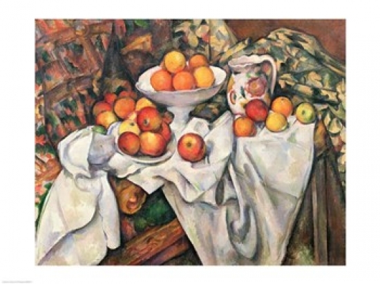 Picture of Posterazzi BALXIR62477LARGE Apples & Oranges Poster Print by Paul Cezanne - 36 x 24 in. - Large