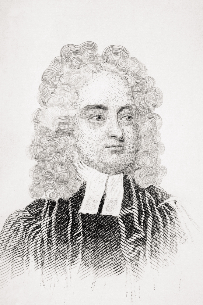 Johnathon Swift Pseudonym Isaac Bickerstaff 1667-1745 Anglo-Irish Author From Old Englands Worthies by Lord Brougham Poster Print, Large - 22 x 34