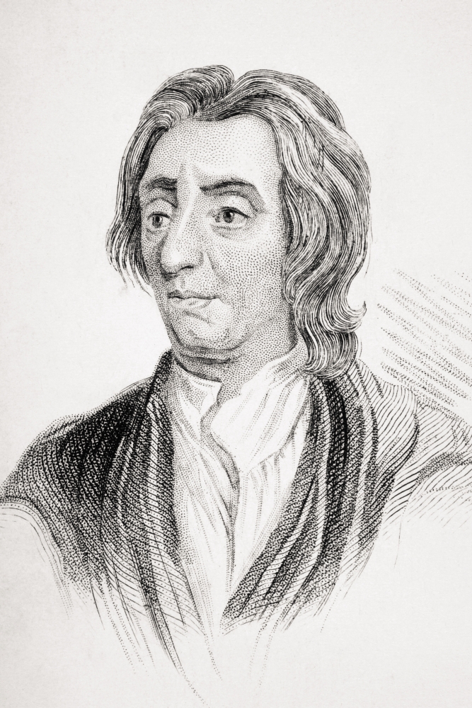John Locke 1632-1704 English Philosopher Who Founded The School of Empiricism From Old Englands Worthies by Lord Brough Poster Print, Large - 22 x 34