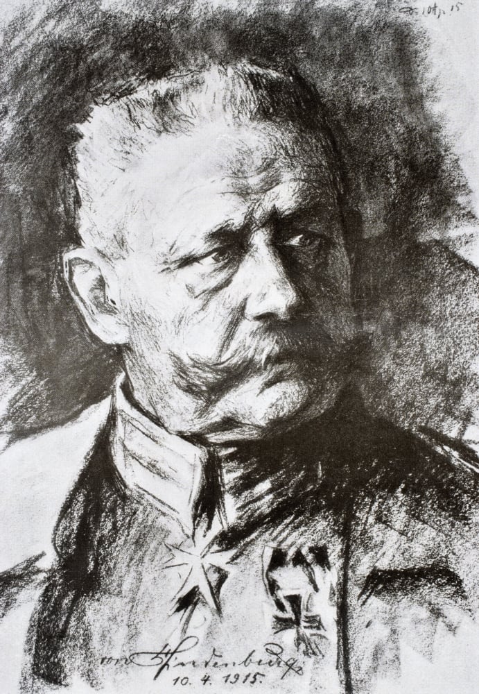 DPI1855344 General Paul Von Hindenburg 1847 1934 After A Work by Hugo Vogel From Tannenberg Published Berlin 1928 Print, 12 x 17
