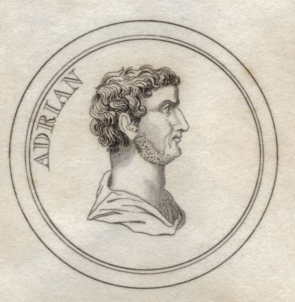 Publius Aelius Traianus Hadrianus Bc76 Bc138 Roman Emperor Stoic & Epicurean Philosopher From The Book Crabbs Histor 2 Poster Print, Large - 24 x 24