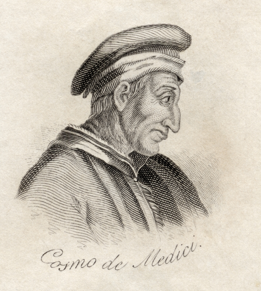 Cosimo De Medici Byname Cosimo The Elder Italian Cosimo Il Vecchio Latin Byname Pater Patriae Father of His Country 1389 Poster Print, 13 x 15