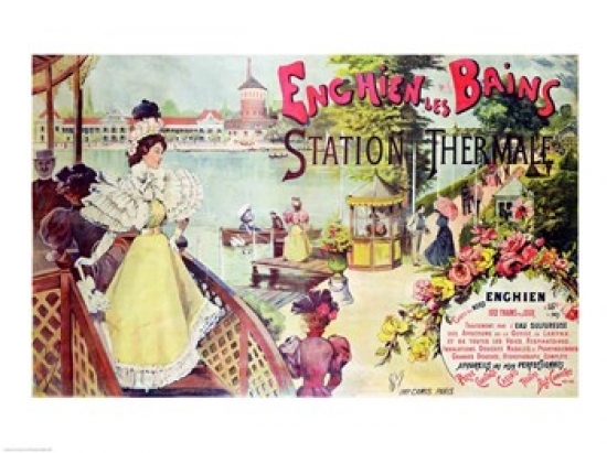 Picture of Posterazzi BALXIR173007LARGE Poster Advertising The Spa Resort of Enghien-Les-Bains France Poster Print - 36 x 24 in. - Large