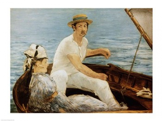 Boating 1874 Poster Print by Edouard Manet - 24 x 18 in.