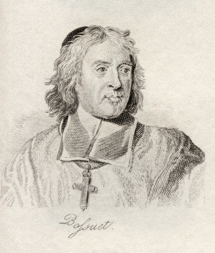 Picture of   Jacques Benigne Bossuet 1627-1704 Bishop of Meaux French Theologian Court Preacher & Renowned Pulpit Orator From The Book Crabbs Historical Dictionary Published 1825 Poster Print&#44; 13 x 15