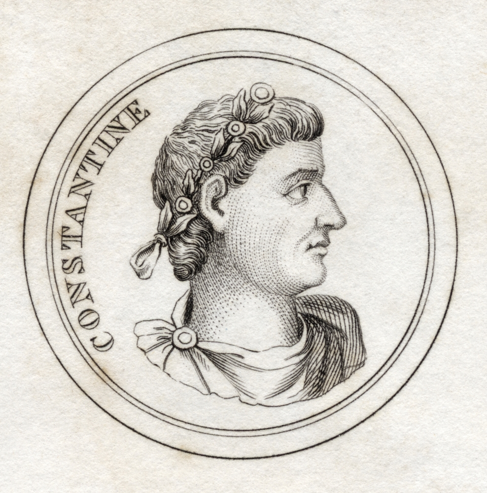 Picture of Posterazzi DPI1855567 Constantine I Flavius Valerius Constantinus Ad 285 - 337 Roman Emperor From The Book Crabbs Historical Dictionary Published 1825 Poster Print&#44; 14 x 14