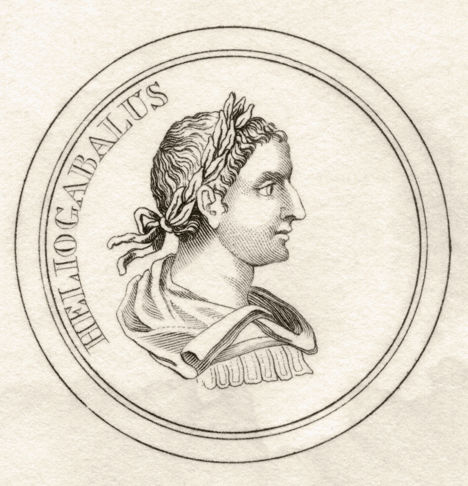 Elagabalus C203 222 Aka Heliogabalus Or Marcus Aurelius Antoninus Roman Emperor of The Severan Dynasty From The Book C Poster Print, Large - 24 x 24