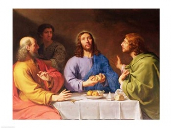BALXIR177151LARGE The Supper at Emmaus Poster Print by Philippe De Champaigne - 36 x 24 in. - Large