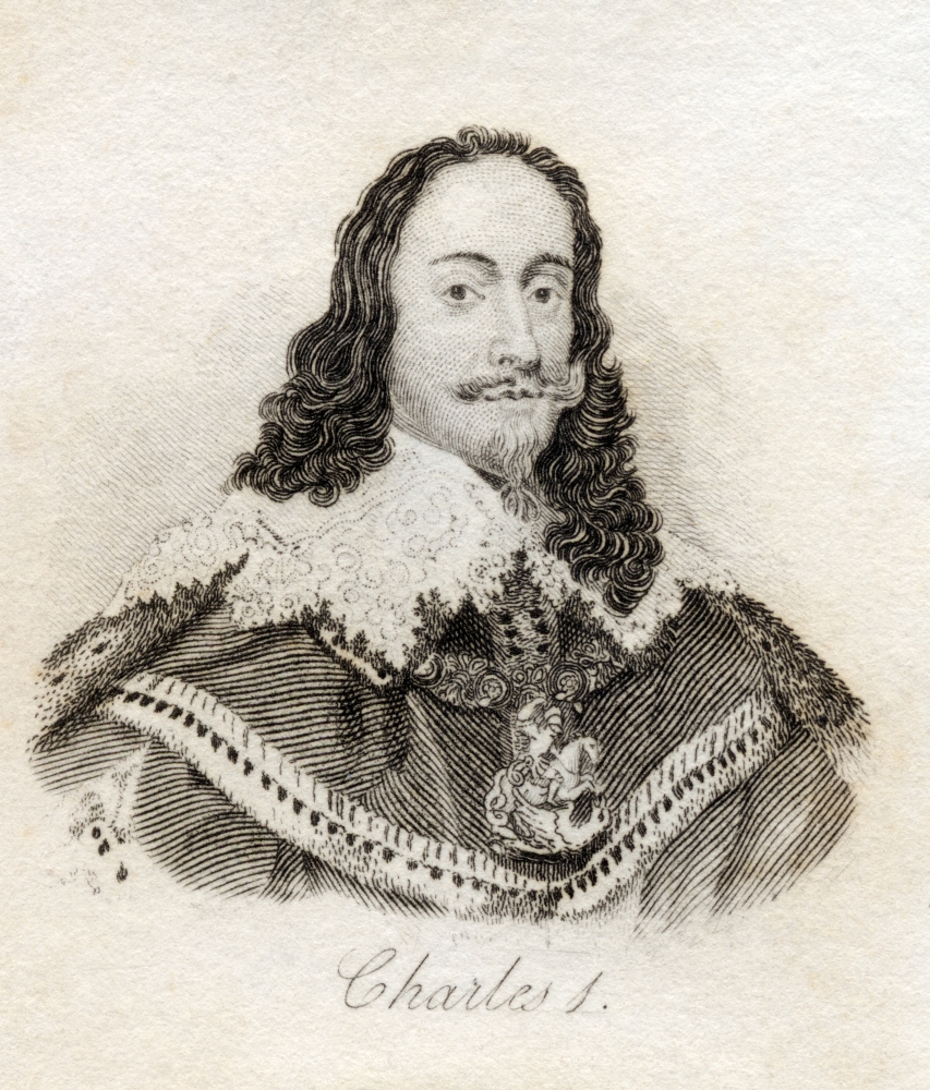 Charles I 1600-1649 King of England Scotland Wales & Ireland From The Book Crabbs Historical Dictionary Published 1825 Poster Print, 13 x 15
