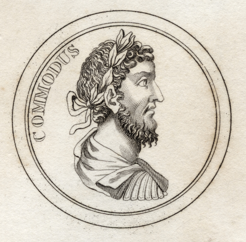 Picture of Posterazzi DPI1855566 Commodus Lucius Aurelius Commodus Antoninus 161 - 192 Ad Roman Emperor From The Book Crabbs Historical Dictionary Published 1825 Poster Print&#44; 14 x 14