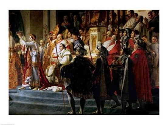 Picture of Posterazzi BALXIR178719LARGE The Consecration of The Emperor Napoleon & The Coronation of The Empress Josephine Detail Poster Print by Jacques-Louis David - 36 x 24 in. - Large