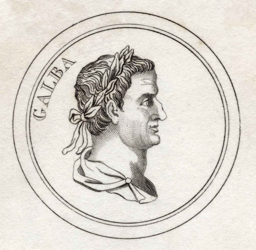 Picture of Posterazzi DPI1855612 Servius Sulpicius Galba 3Bc - 69Bc Aka Servius Sulpicius Galba Caesar Augustus Roman Emperor From The Book Crabbs Historical Dictionary Published 1825 Poster Print&#44; 14 x 14