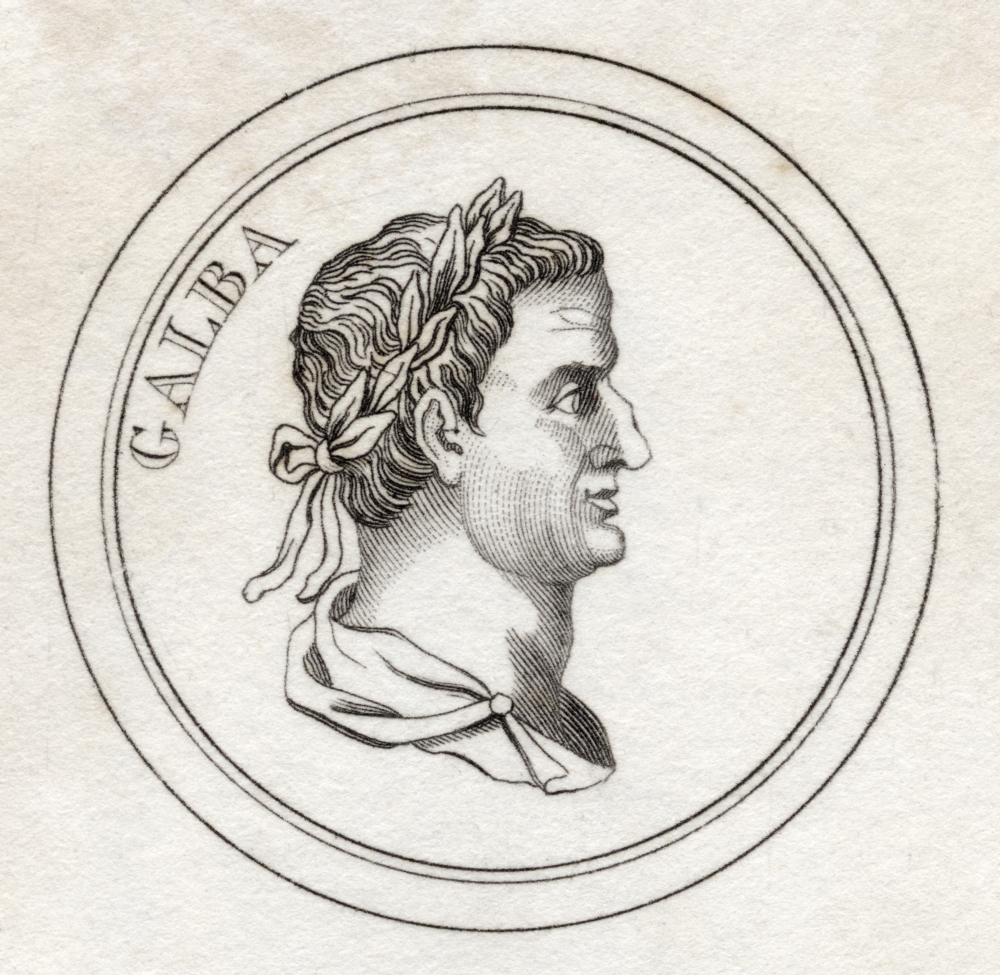 Servius Sulpicius Galba 3Bc 69Bc Aka Servius Sulpicius Galba Caesar Augustus Roman Emperor From The Book Crabbs History Poster Print, Large - 24 x 24