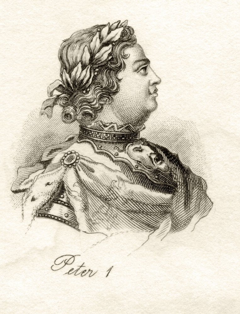 Peter I Or Peter The Great 1672-1725 Tsar of Russia 1682-1725 From The Book Crabbs Historical Dictionary Published 1825 Poster Print, Large - 24 x 32
