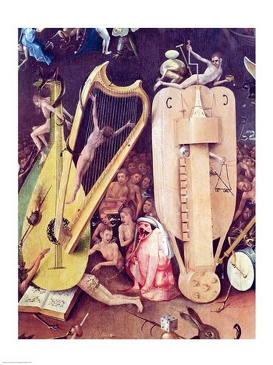 Picture of Posterazzi BALXIR172259LARGE The Garden of Earthly Delights - Hell Detail of Musical Instuments From Right Wing of Triptych C1500 Hieronymus Bosch Poster Print - 24 x 36 in. - Large